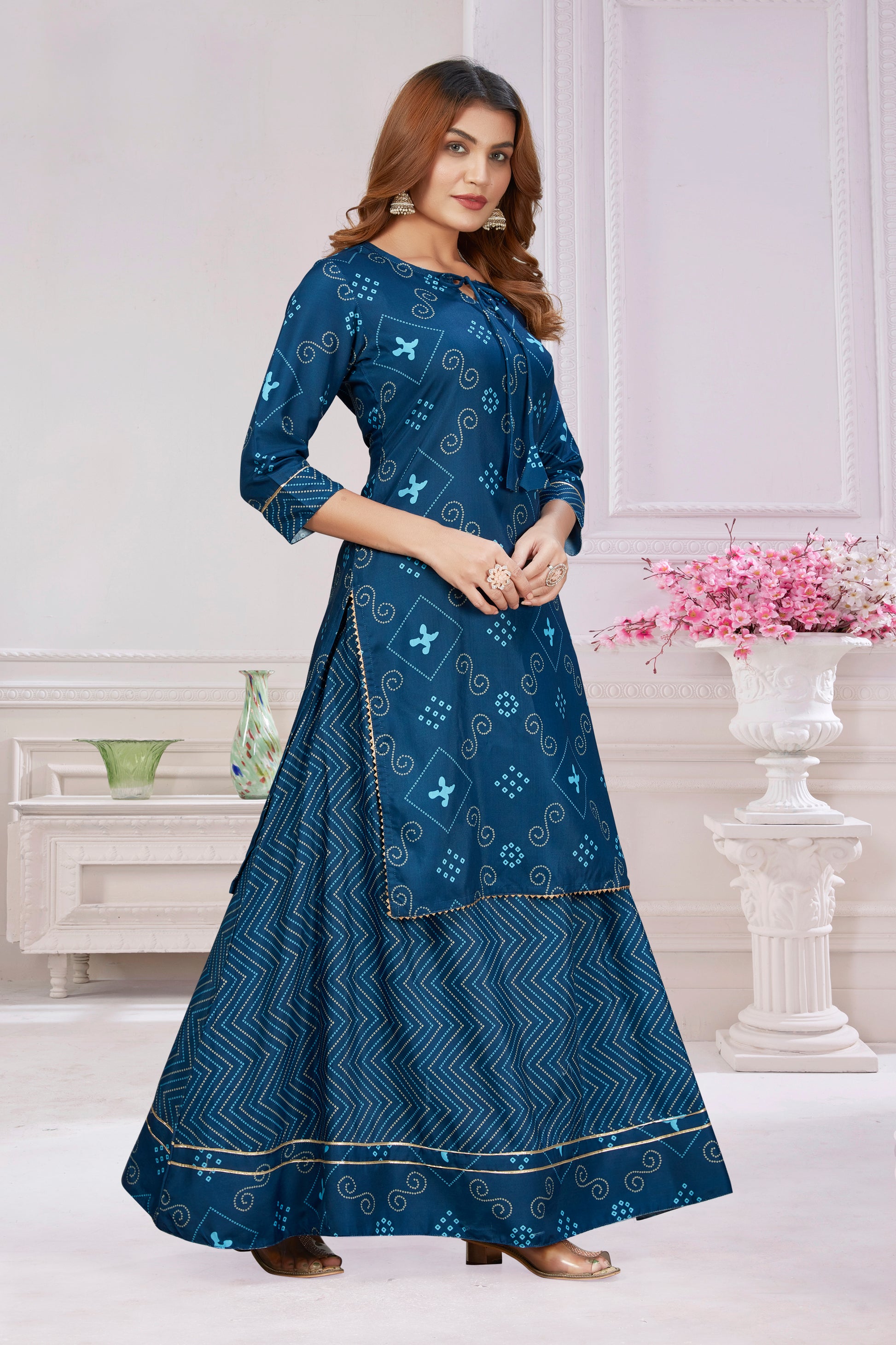Kaairra Designer Kurti & Skirt Ethnic Dress