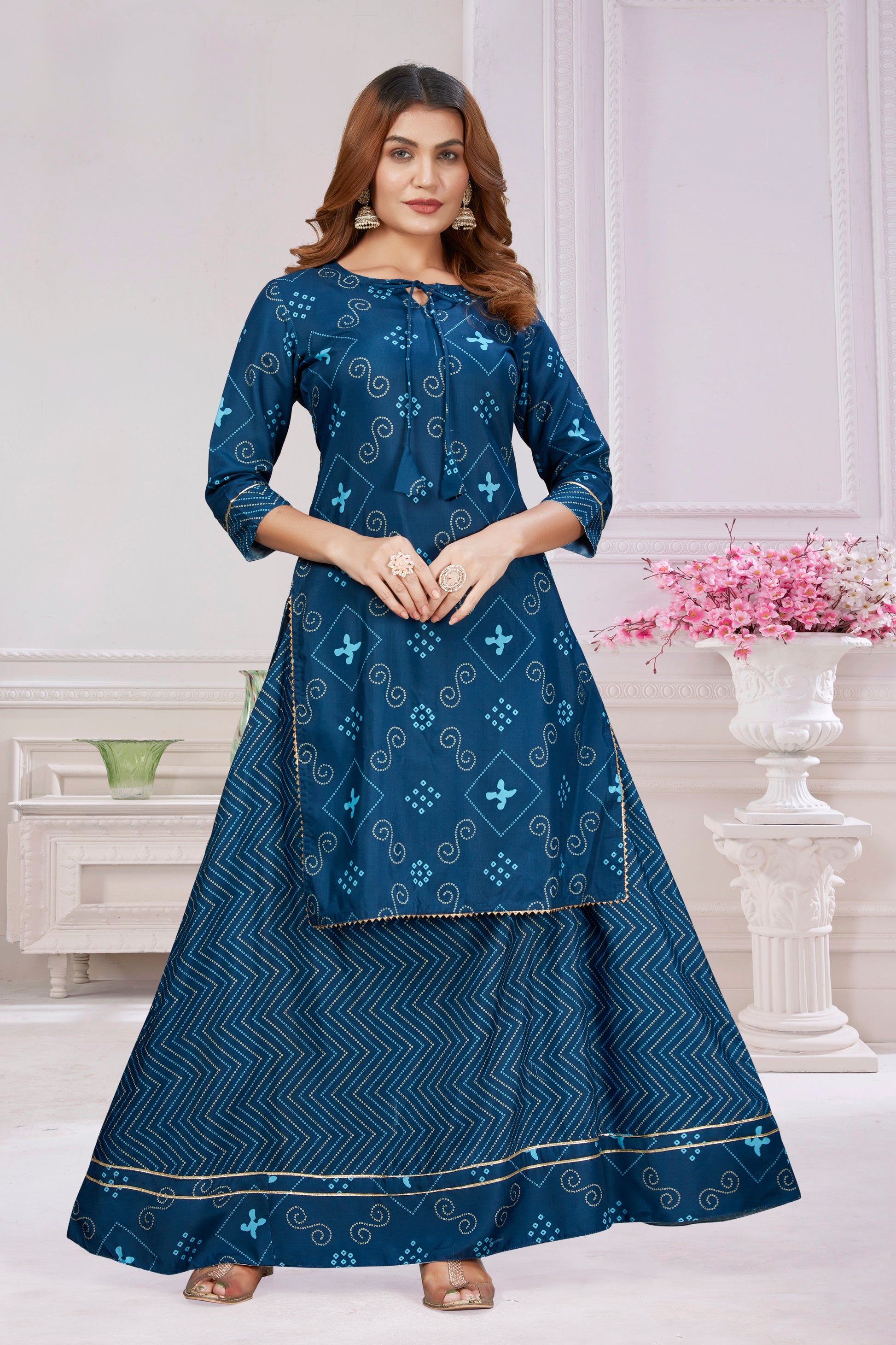 Kaairra Designer Kurti & Skirt Ethnic Dress